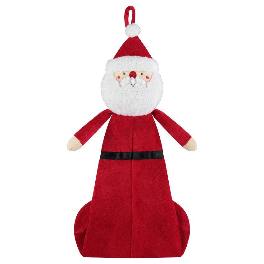 Range-pyjama en velours forme Père Noël