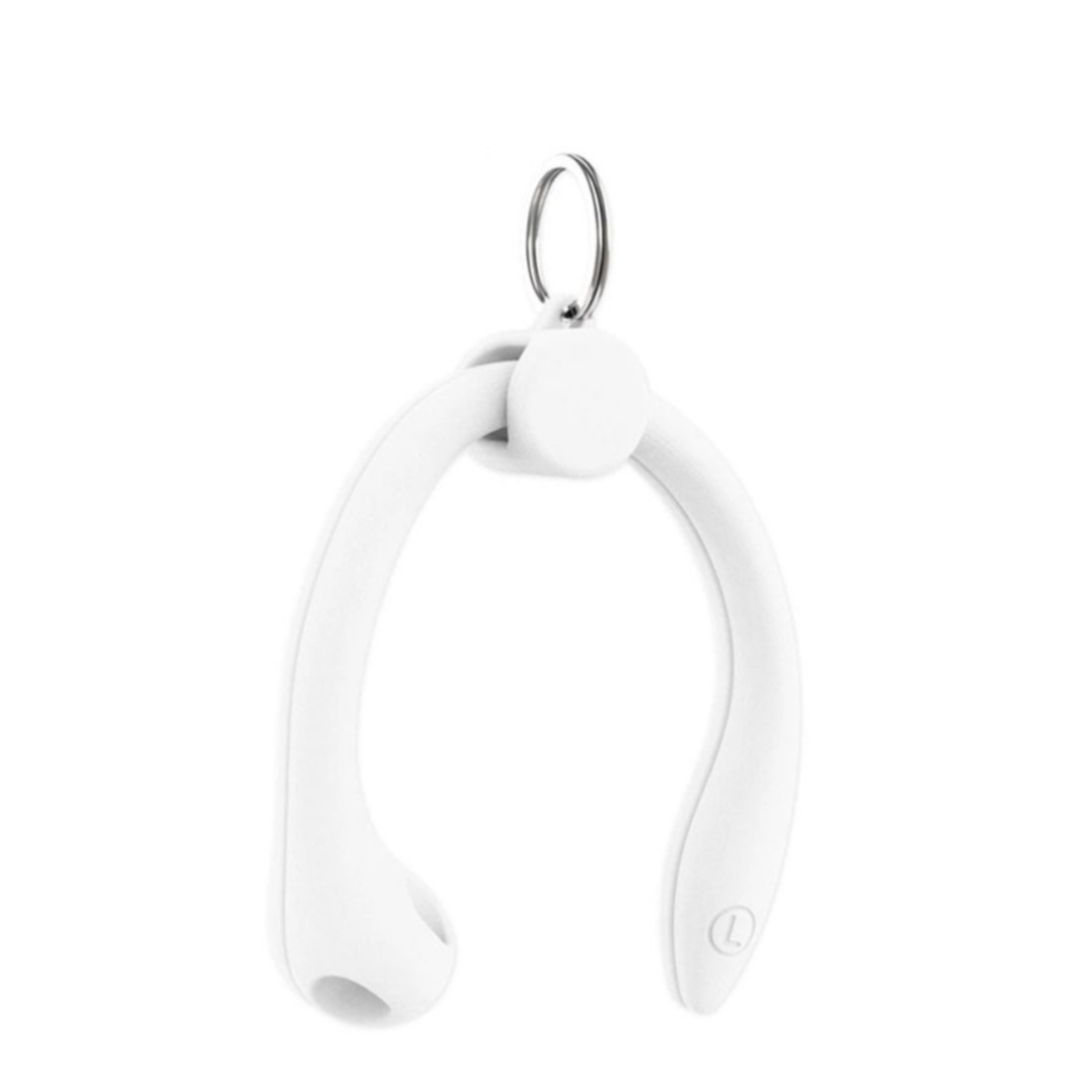 Apple AirPods (1./2./.3. Gen.) Huawei FreeBuds 3 Silikon Ohrbügel Halterung   Schlüsselring - Transparent