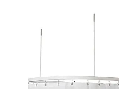 Flad skinne U-form 90x90x90 cm - Vinkelstang 90x90x90cm kompl.m.loftstøtte/ringe 15x33mm H