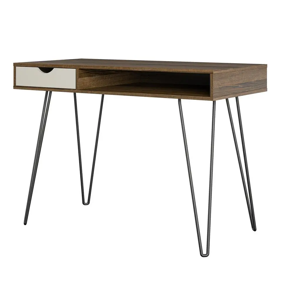 Concord - Bureau met 1 lade in walnoot look