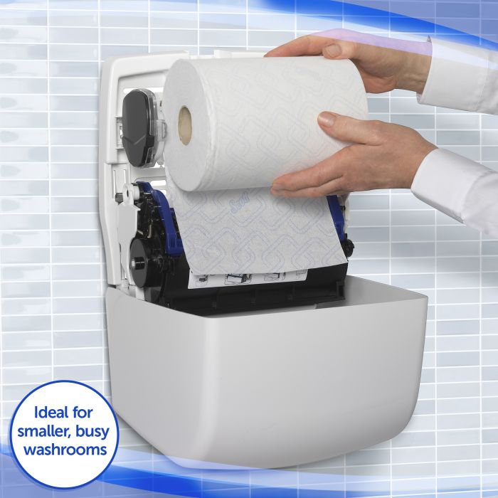 Kimberly Clark 7955 Aquarius Dispenser voor Slimroll Rolhanddoek Wit (7955)