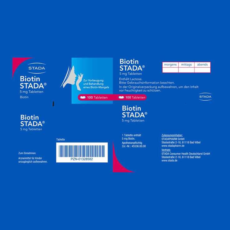 Biotin STADA 5 mg Tabletten, 100 St