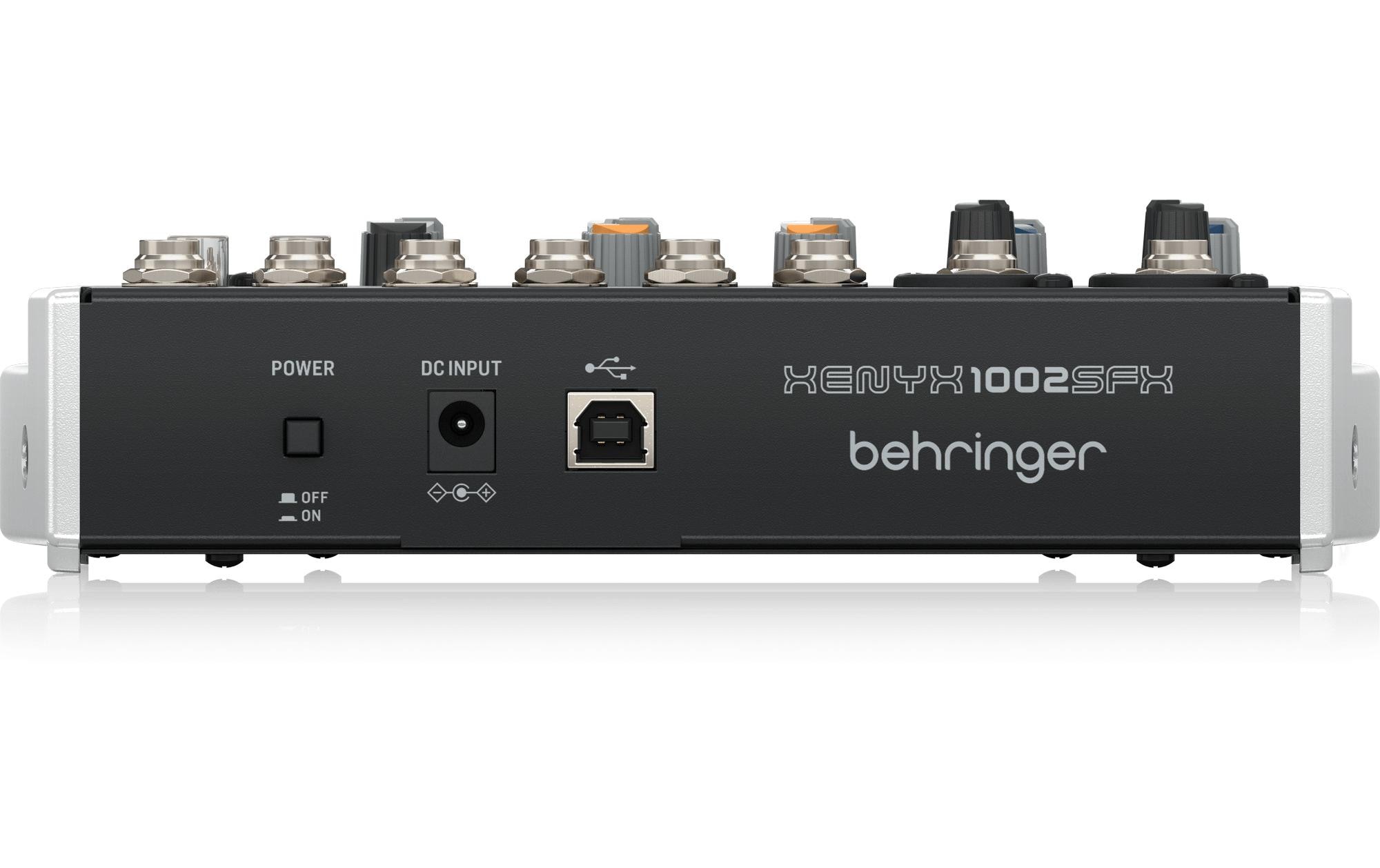 Mischpult XENYX 1002SFXAnalogmixer mit 10 Eingängen, USB Streaming Interface und Klark Teknik Effekten