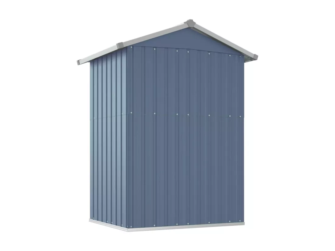 Abri de jardin Gris 126x97,5x177 cm Acier galvanisé