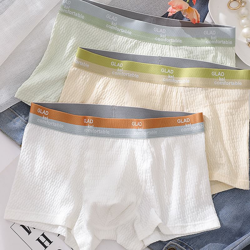 Pancherry - Boxershorts met contrasterende afwerking / set