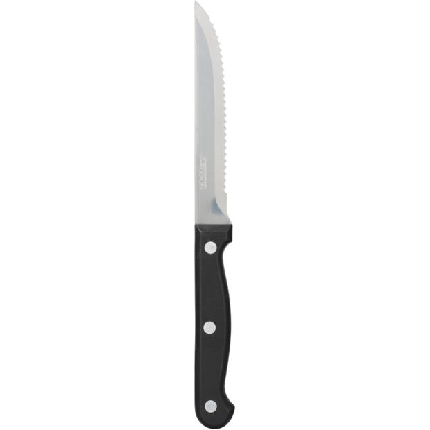 Blokker steakmes - rvs - zwart