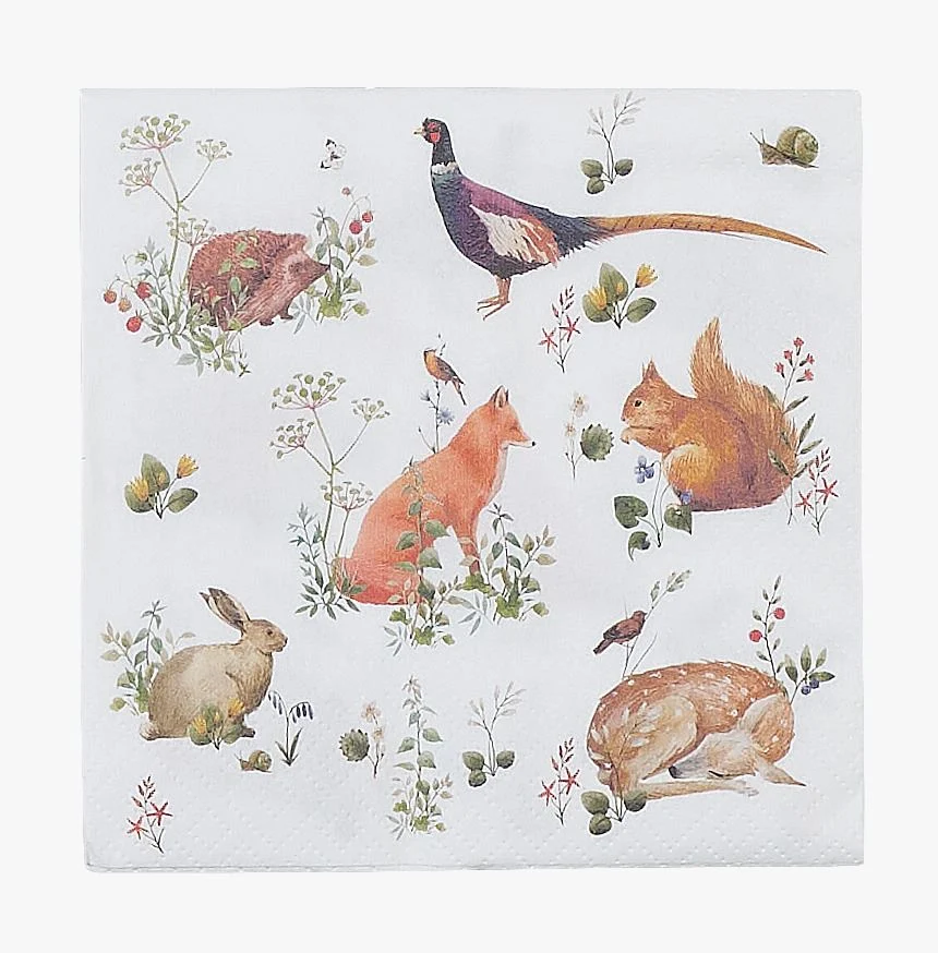 Papirservietter multi - 33x33 cm