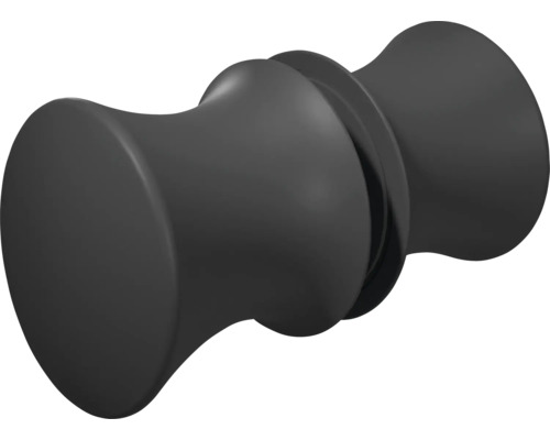 Douchedeur in nis met draaideur SCHULTE Garant 2.0 ExpressPlus 80 cm profiel zwart helder glas vuilafstotende glascoating deurscharnier links deurscharnier rechts