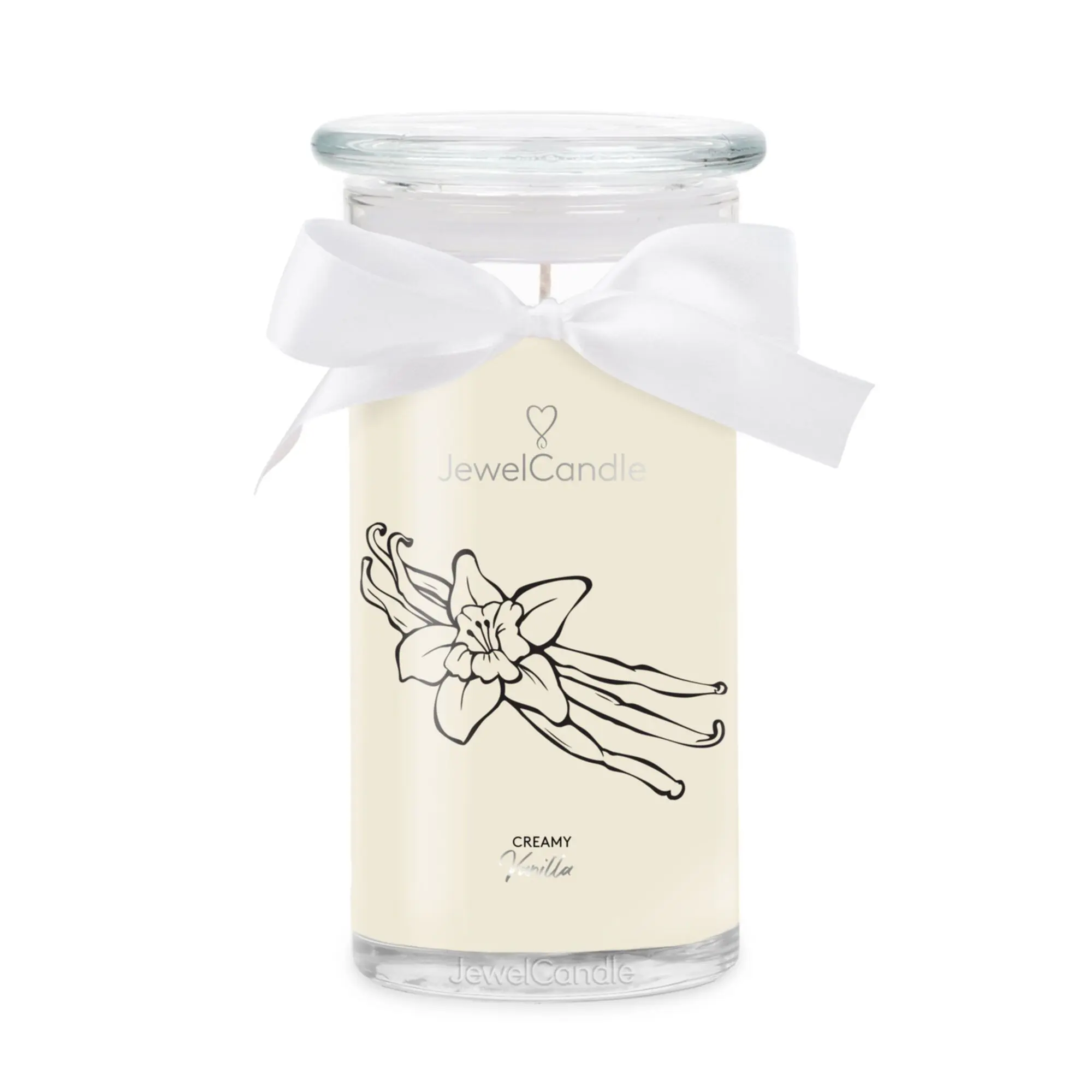 Jewel Candle - Creamy Vanilla Boucles d'oreilles Bougie Bijou Argent 925 - Bougie