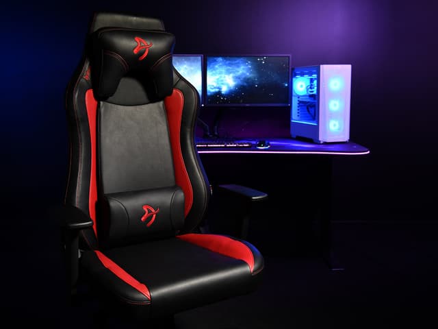 Arozzi Vernazza SoftPU gaming-stol (sort/rød)