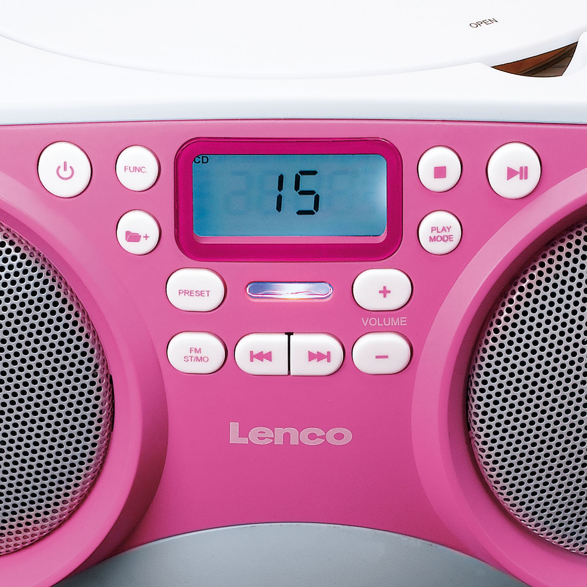 Lenco SCD-301 radio - Pink