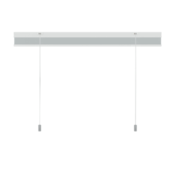 KARWEI dubbel plisségordijn lichtdoorlatend grijs (kleurnr. 6006) 160x220 cm (bxh)