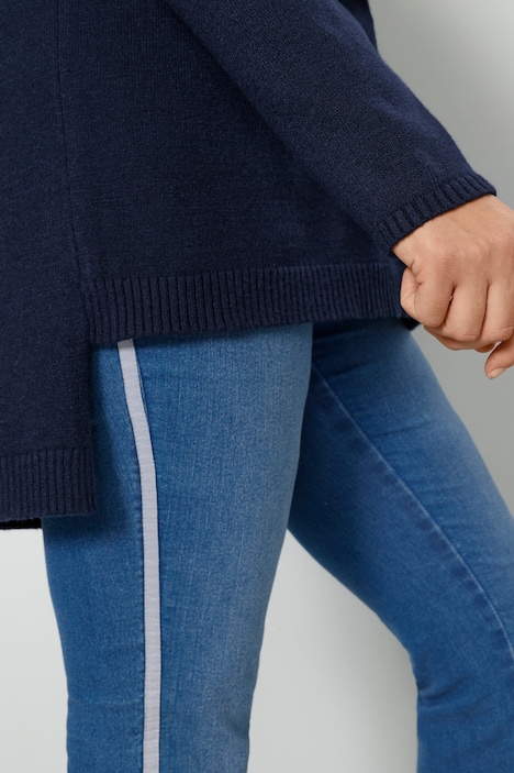 Pullover, Statement, Saum hinten länger