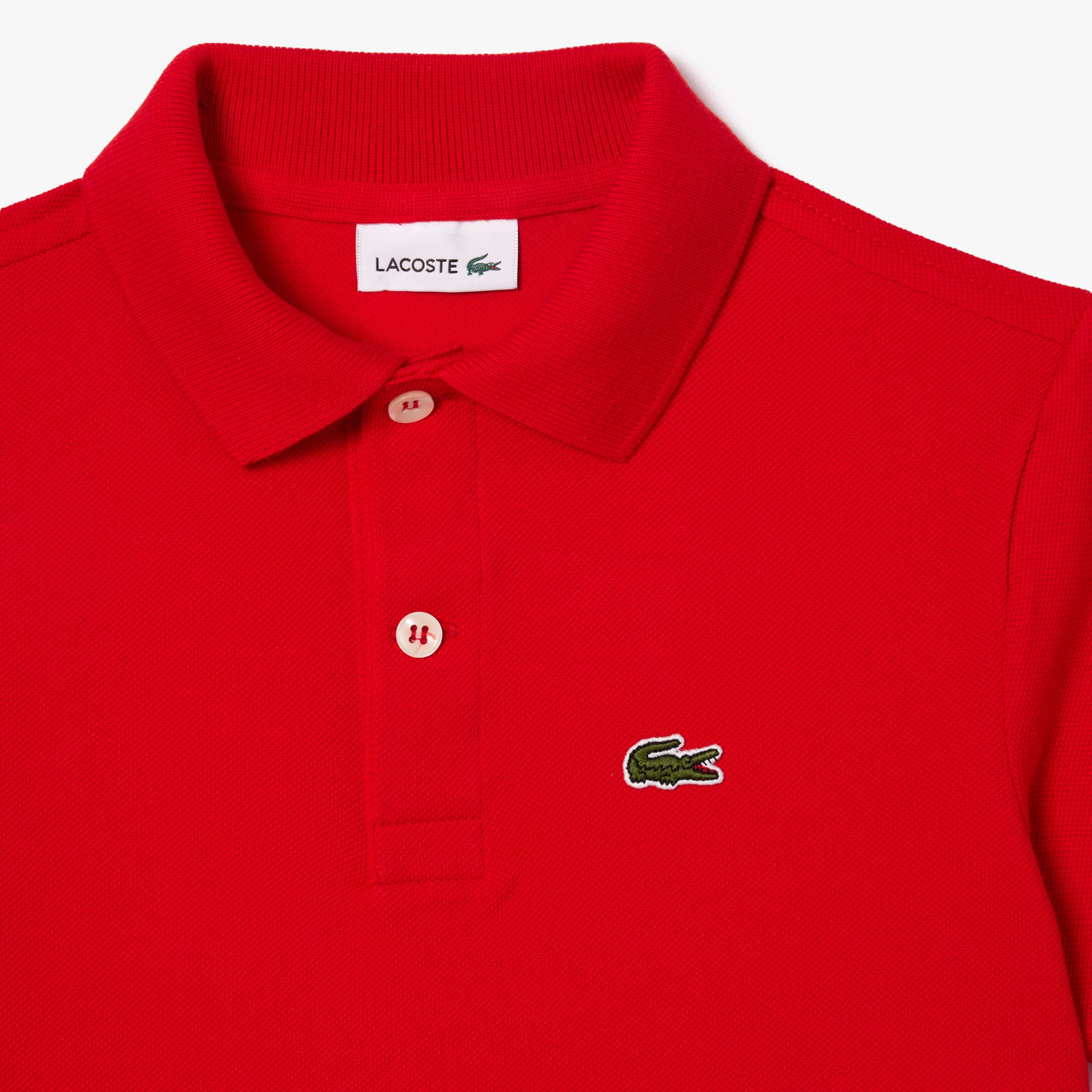 Regular Fit Lacoste-Kinder-Polo aus Petit Piqué Poloshirts - Rot - Lacoste - Kinder
