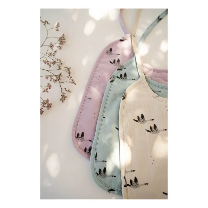 Rose in April Bavoir Anna Oie | Lilas