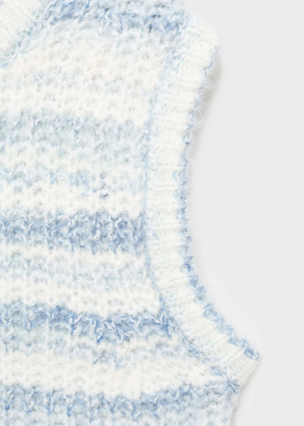 Mango Kids spencer lichtblauw gebreid
