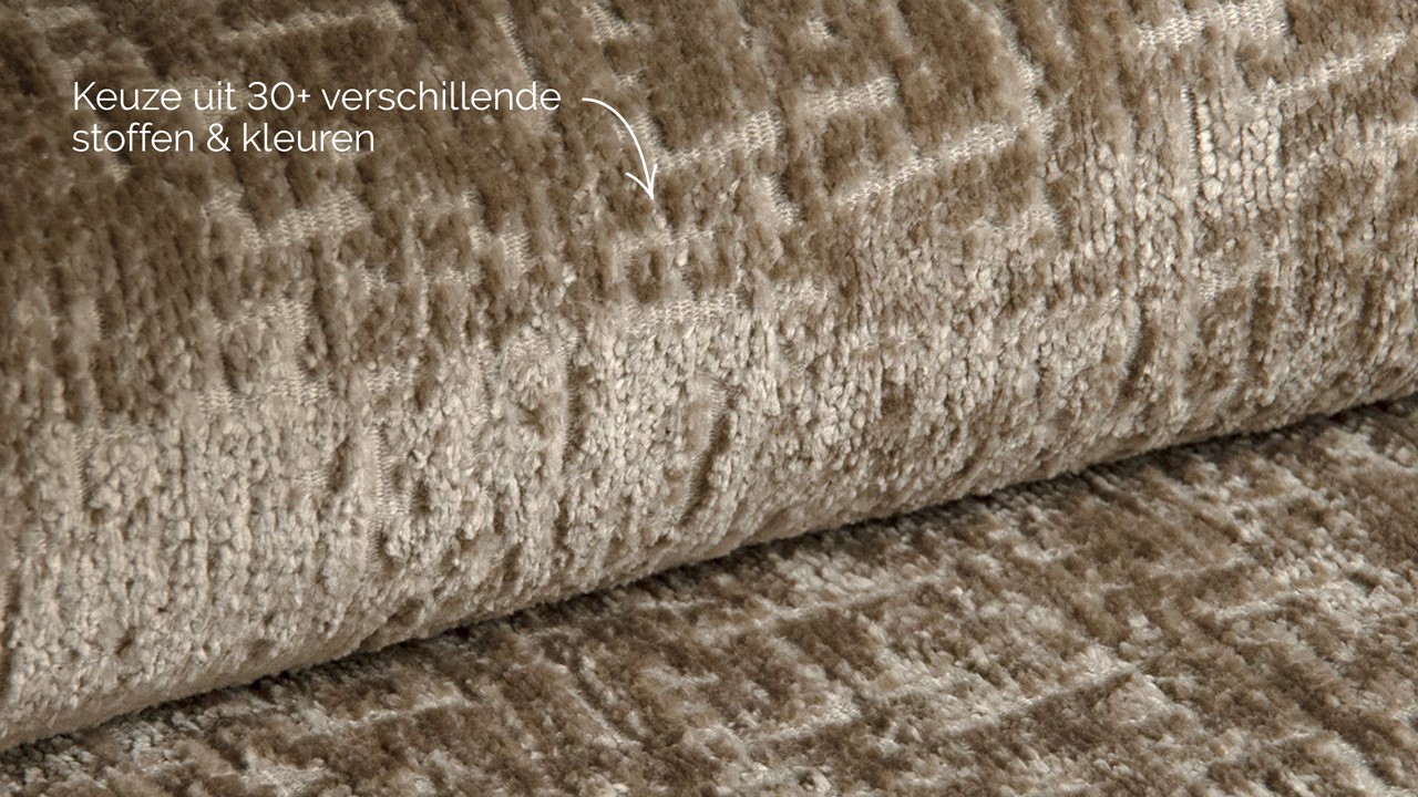 Boxspring Quartz - Velvet motif taupe