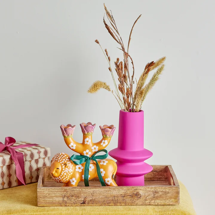 Bloomingville - Isold Vase, Ø 12,5 x H 22 cm, grün