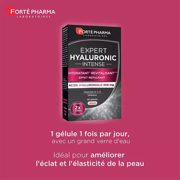 Forté Pharma Expert Hyaluronic Intense Acide Hyaluronique Vitamine C 30 gélules