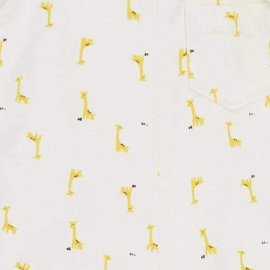 Salopette courte + haut   Girafe        de               P'tit bisou