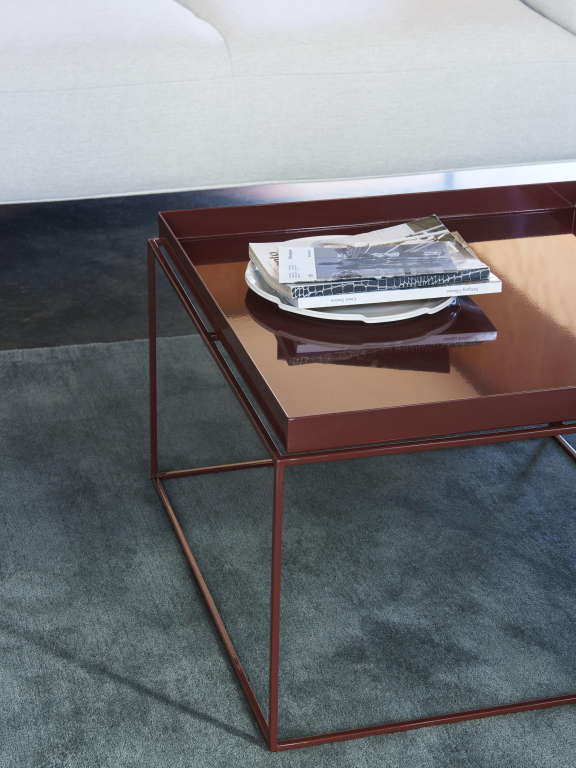 Hay Tray salontafel coffee 60x60 zwart