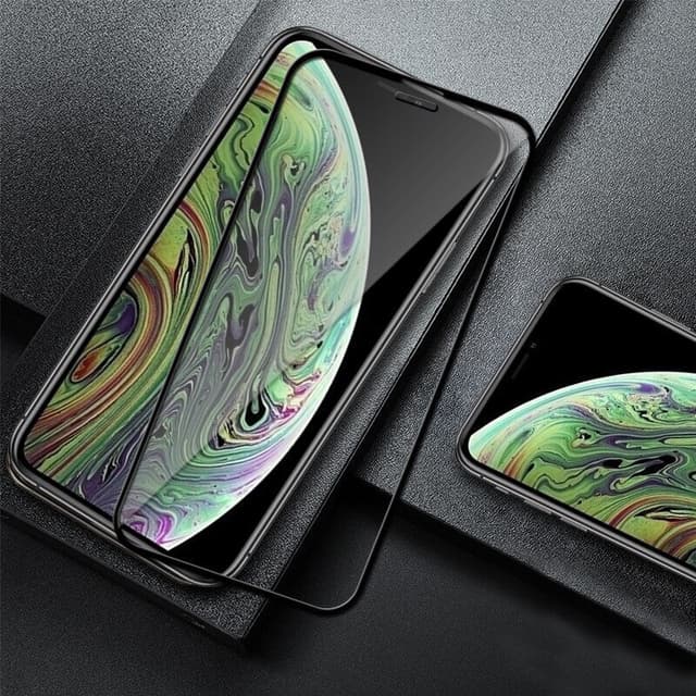 SKALO iPhone XS Max FULL-FIT Hærdet Glas Skærmbeskyttelse