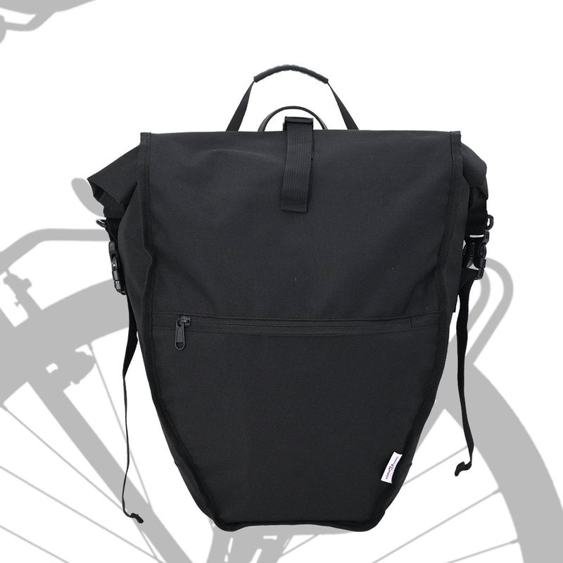 Fietstas - Zwart - Polyester - 25 Liter Capaciteit