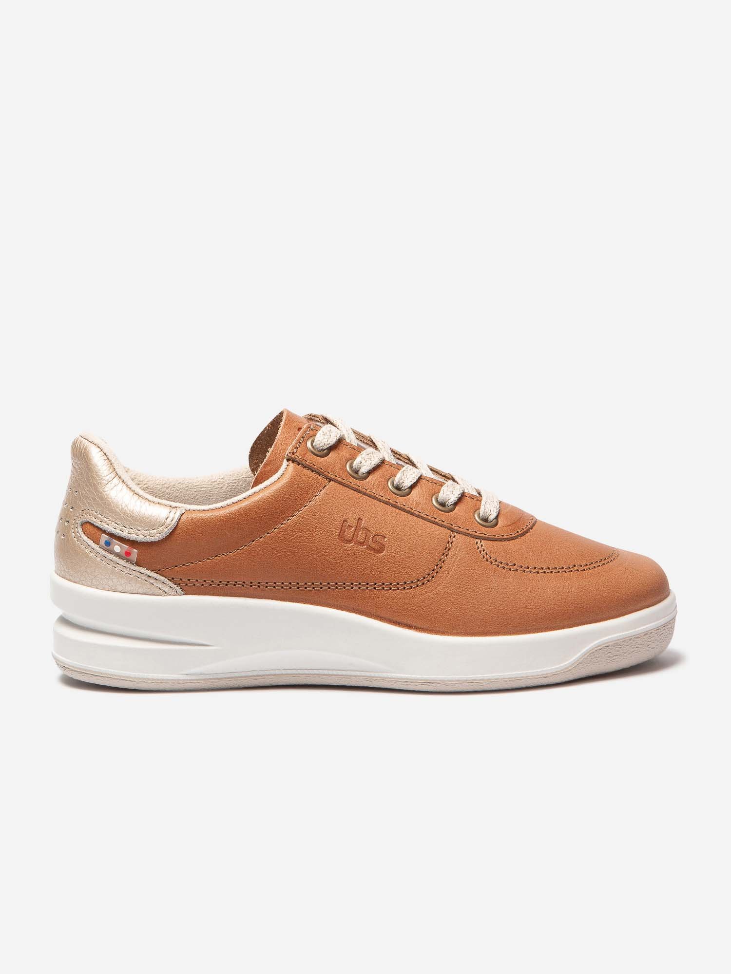 Baskets Femme Fabriquées en France Cuir Marron
