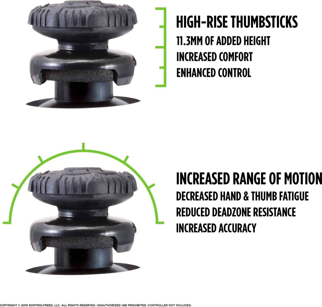 Kontrolfreek - Fps Freek Battle Royale Nightfall Thumbsticks Til PS5 Og PS4 - Sort