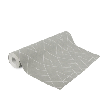 Vliesbehang Demi grijs 112045