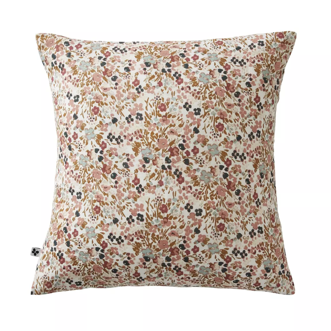 Taie d'oreiller carrée gaze de coton (60 x 60 cm) Constance Beige pampa