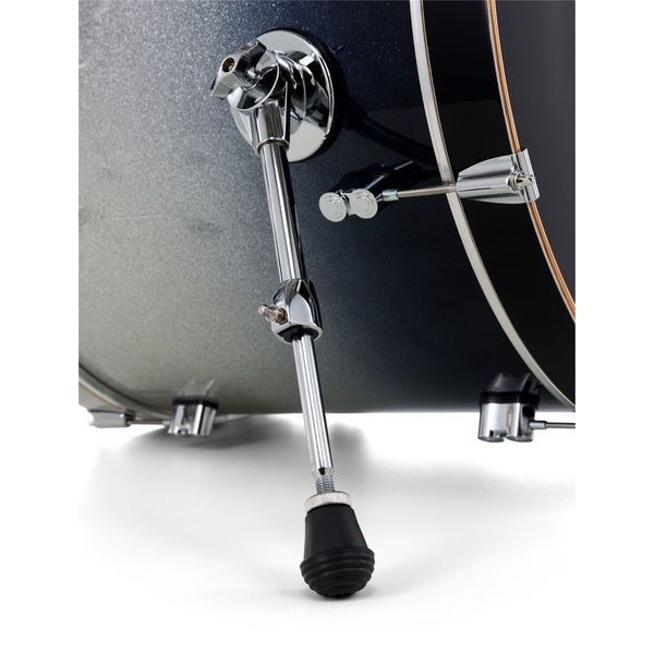 DW PDP CM7 Rock Silver to Black