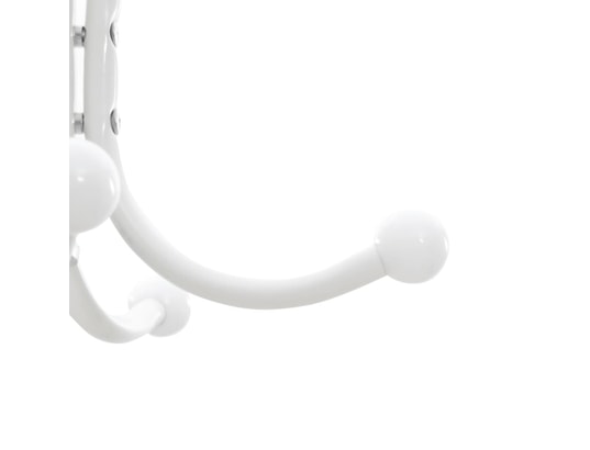 VIDAXL - Porte manteau Porte-manteau avec porte-parapluie blanc fer enduit de poudr...