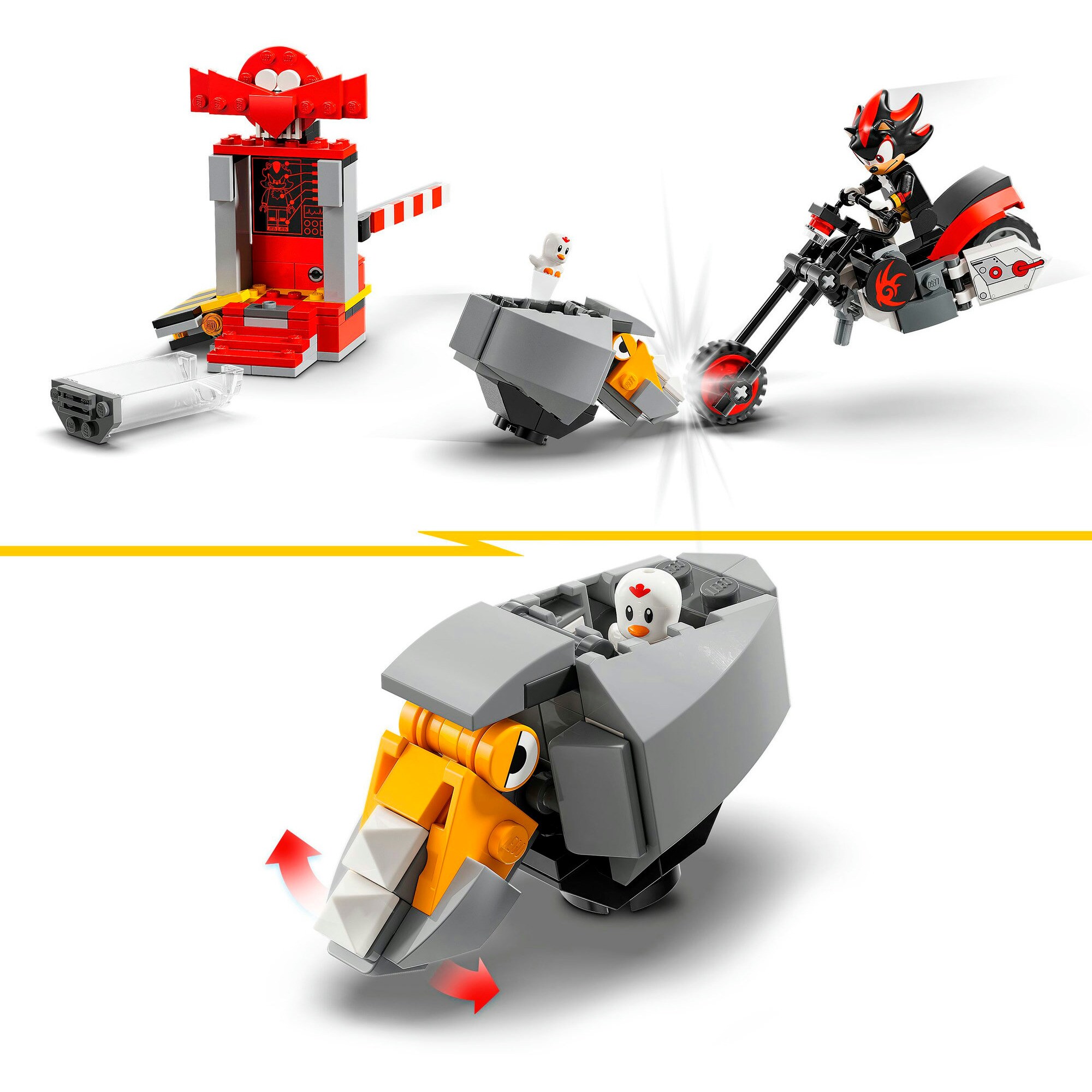 LEGO Konstruktionsspielzeug Sonic the Hedgehog Shadow the Hedgehog Flucht