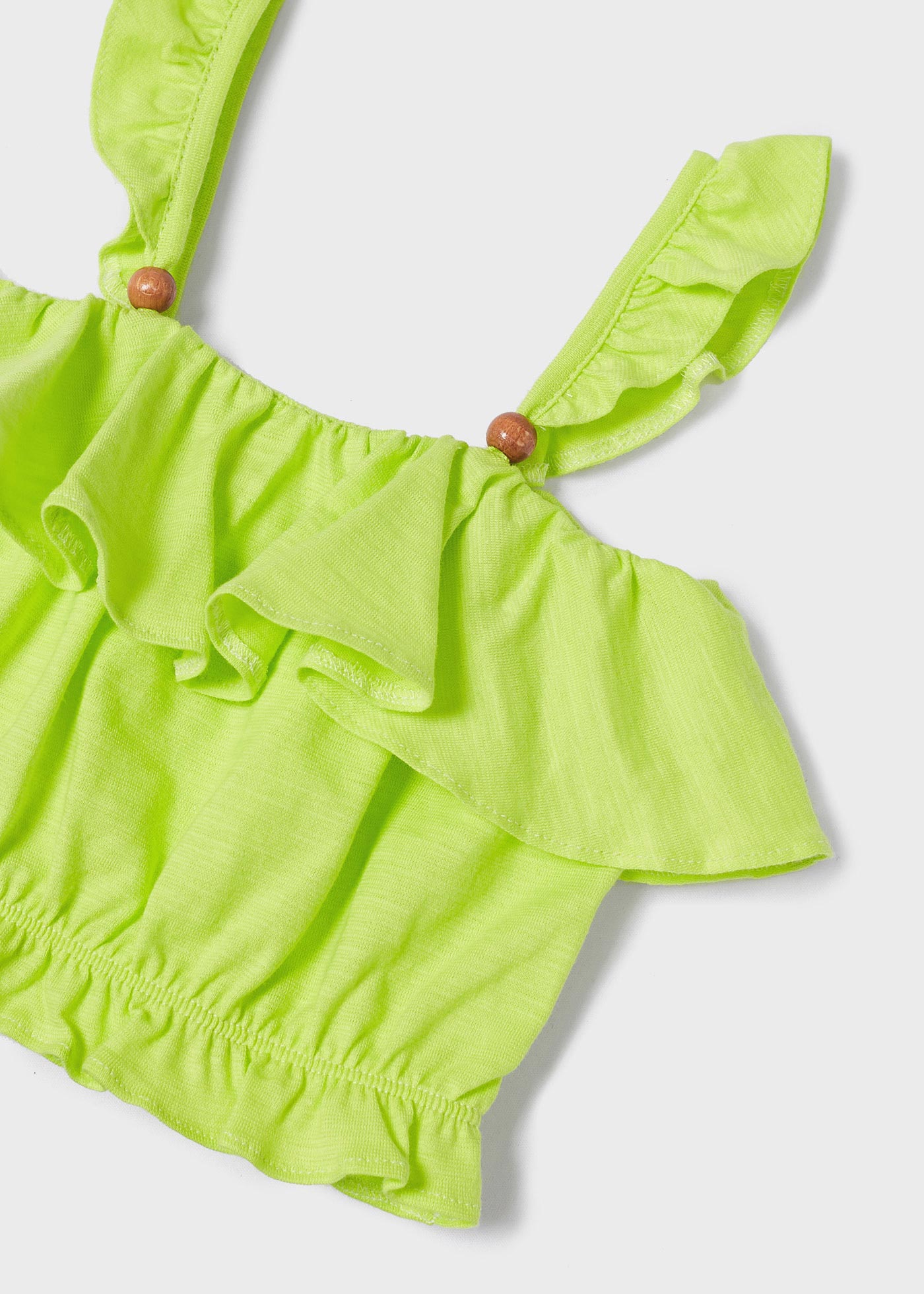 Conjunto de duas peças com shorts estampados para meninas