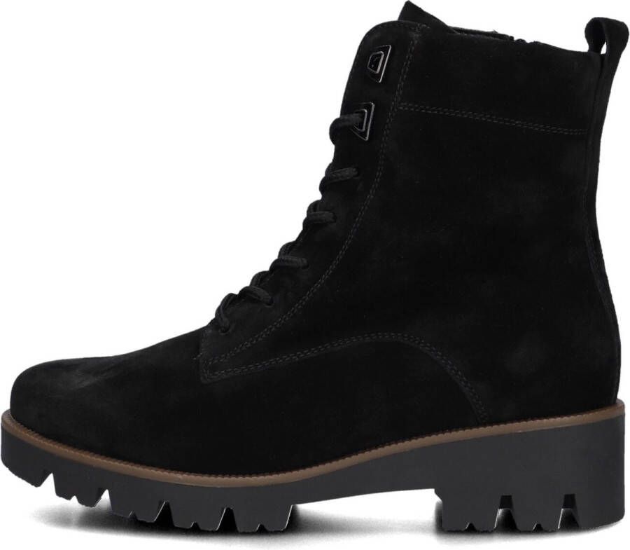 GABOR Veterboots Dames 055 Maat: 42 5 Materiaal: Suède Kleur: Zwart