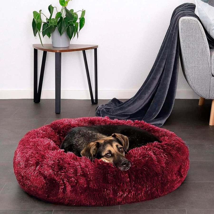 Cama para cães de porte médio e pequeno EL ÁTICO PETS. Almofada resistente e lavável. Ideal para gatos de pelo comprido e outros animais de estimação de porte médio, 70 x 70 cm.