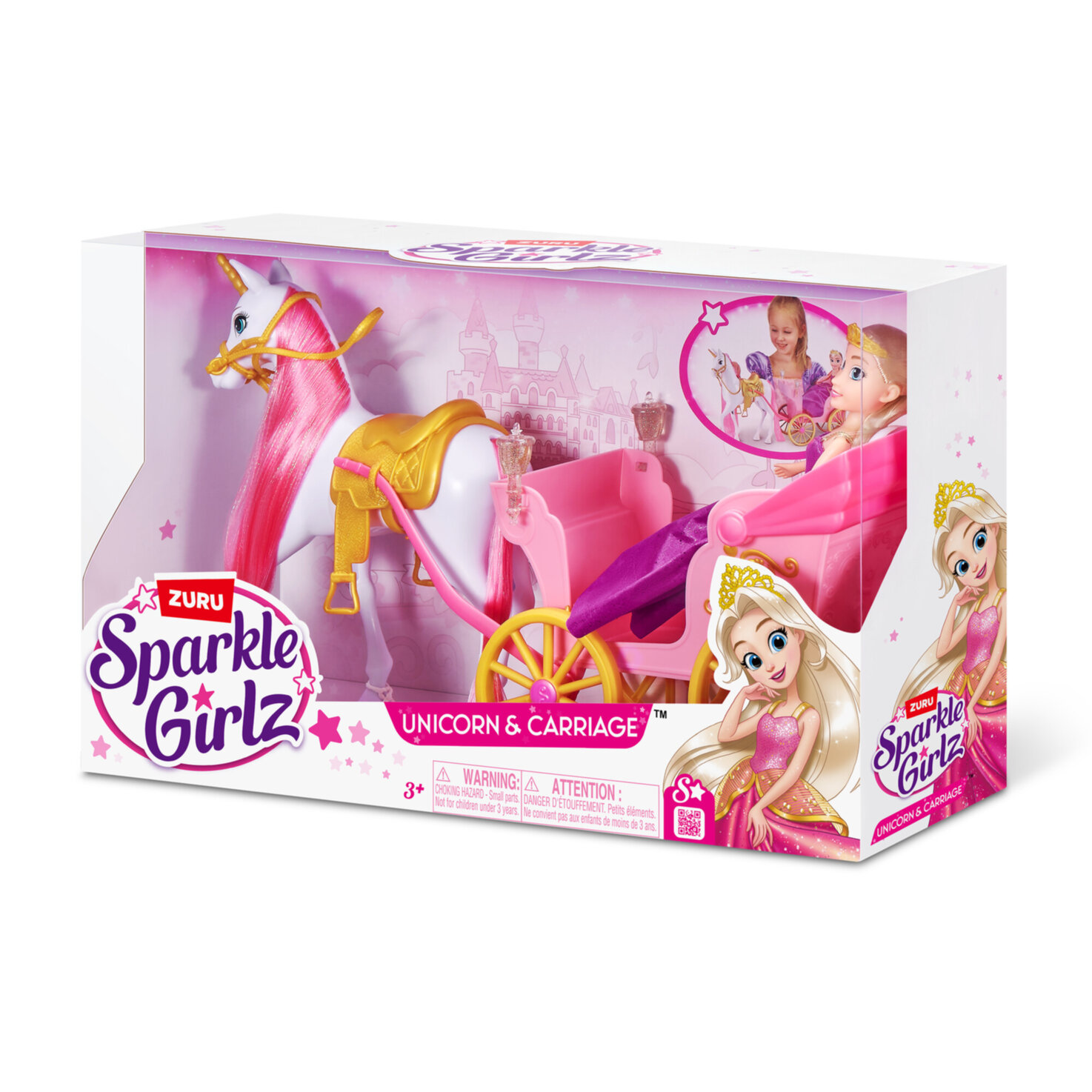 Sparkle Girlz - Einhorn und Prinzessin mit Kutsche