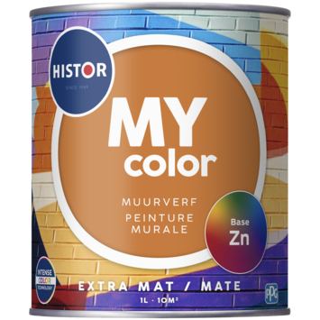 Histor My Color muurverf extra mat basis zn 1 liter