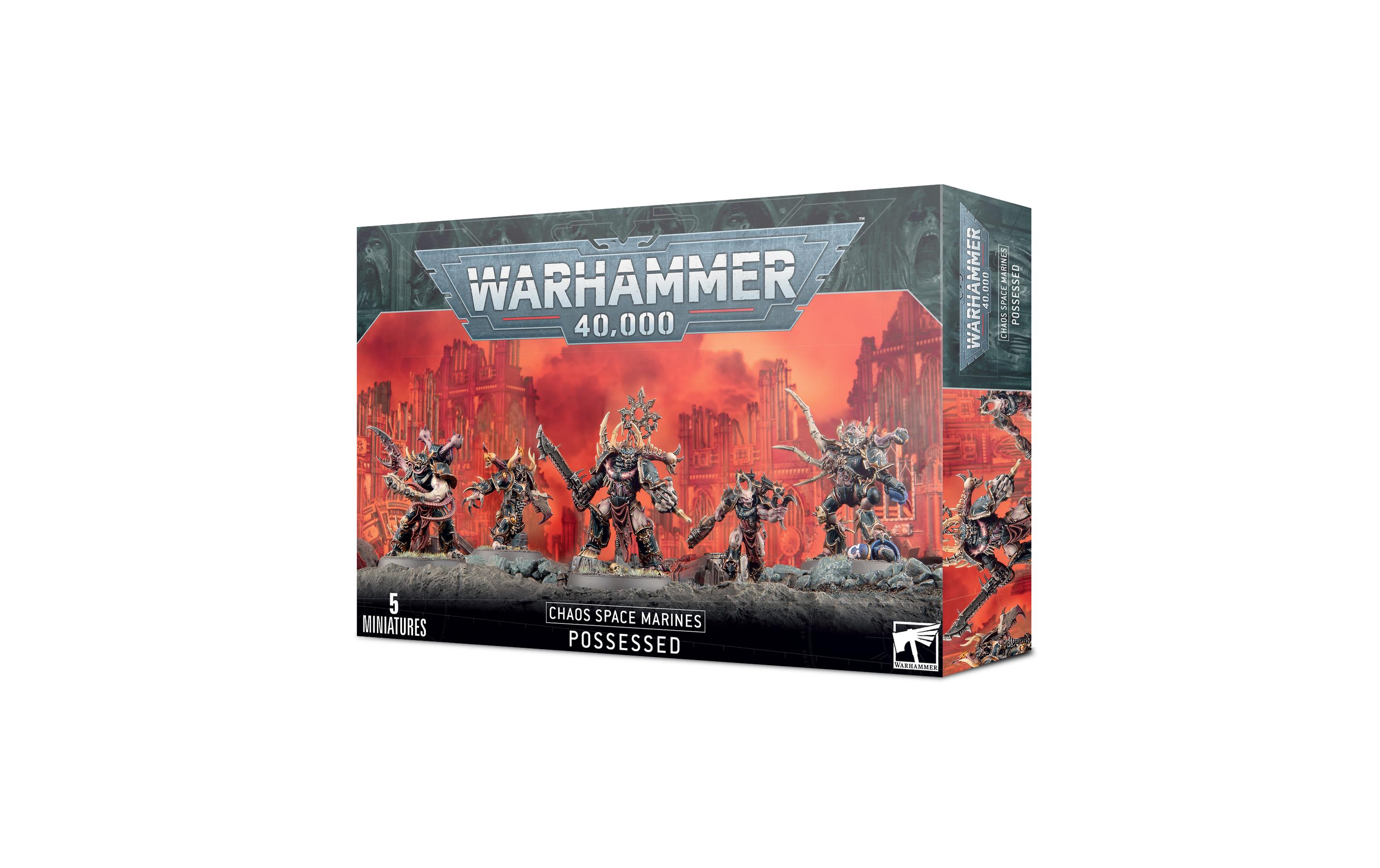 Figurenset Warhammer 40.000 BesesseneWarhammer 40.000 Miniaturen Chaos Space Marines Possesed