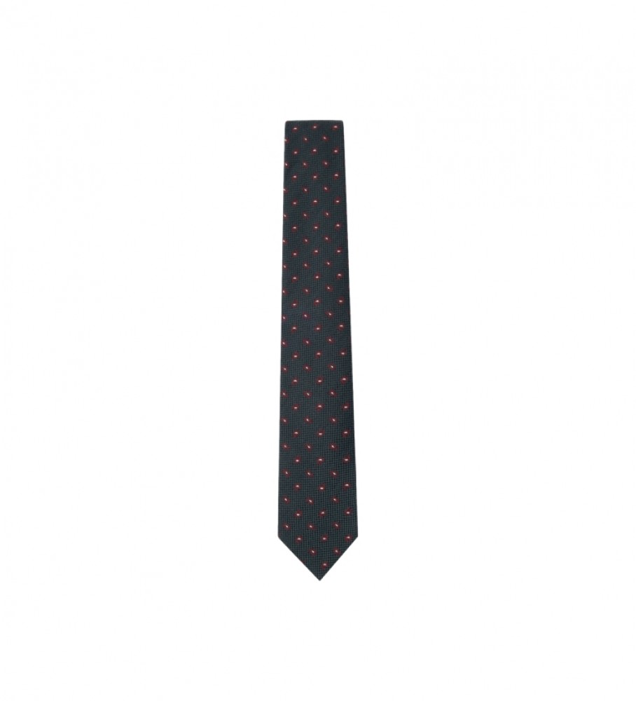 Gravata Hackett em mistura de lã verde pinho