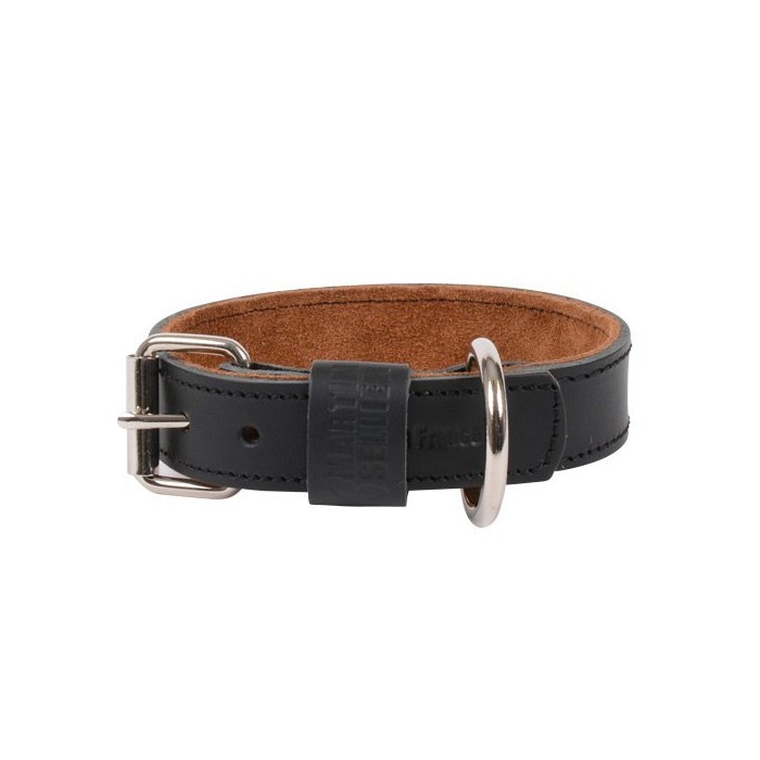 Collier cuir Black & Tan - Noir