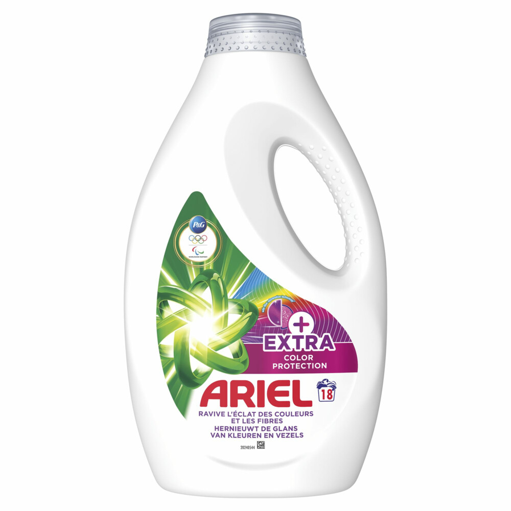 4x Ariel Vloeibaar Wasmiddel Extra Color Care 18 Wasbeurten810 ml