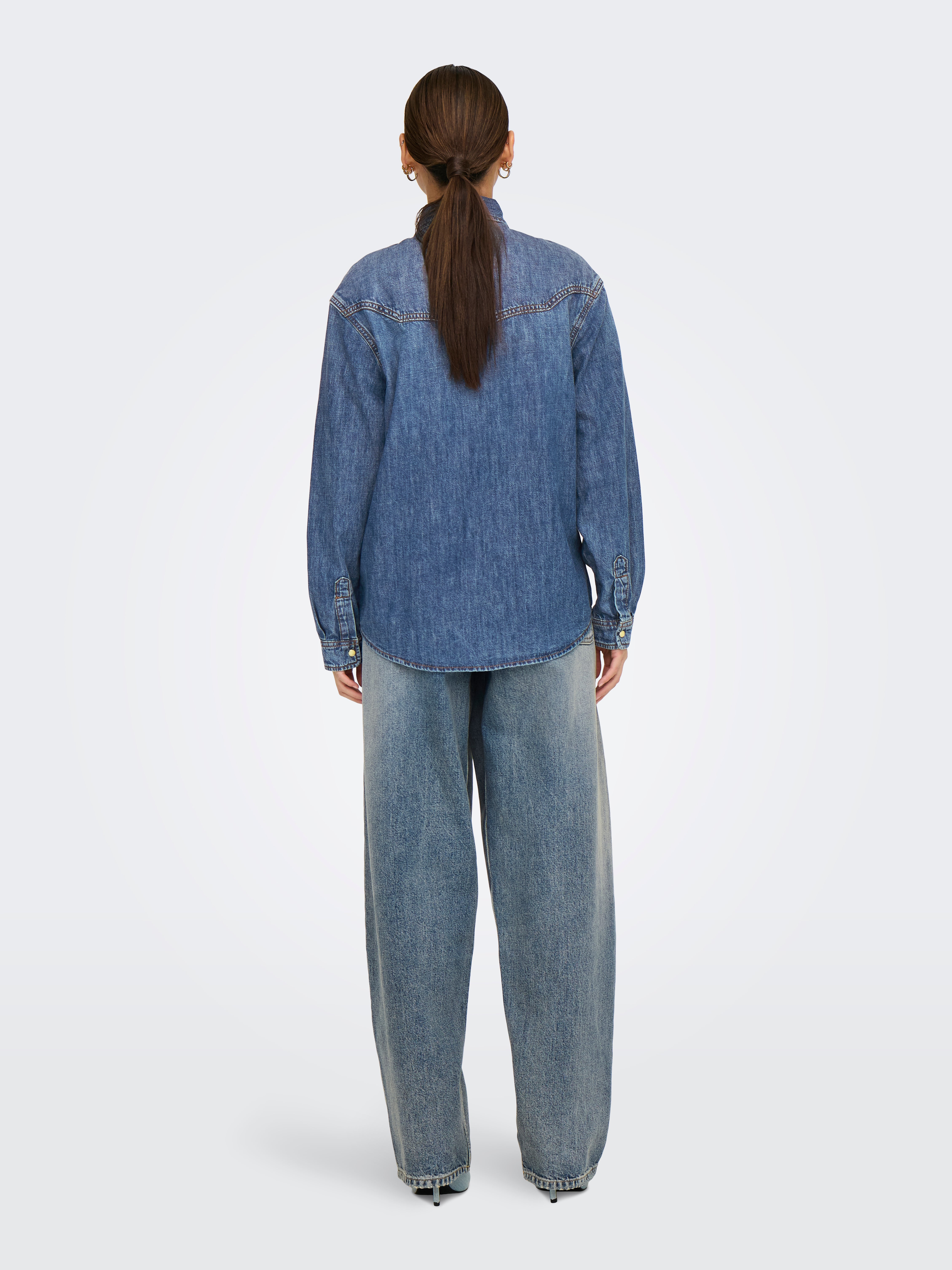 ONLSEVIGNY Jeanshemd Medium Blue Denim
