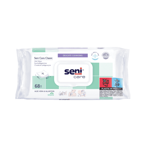 Lingettes nettoyantes Seni Care paquet de 68