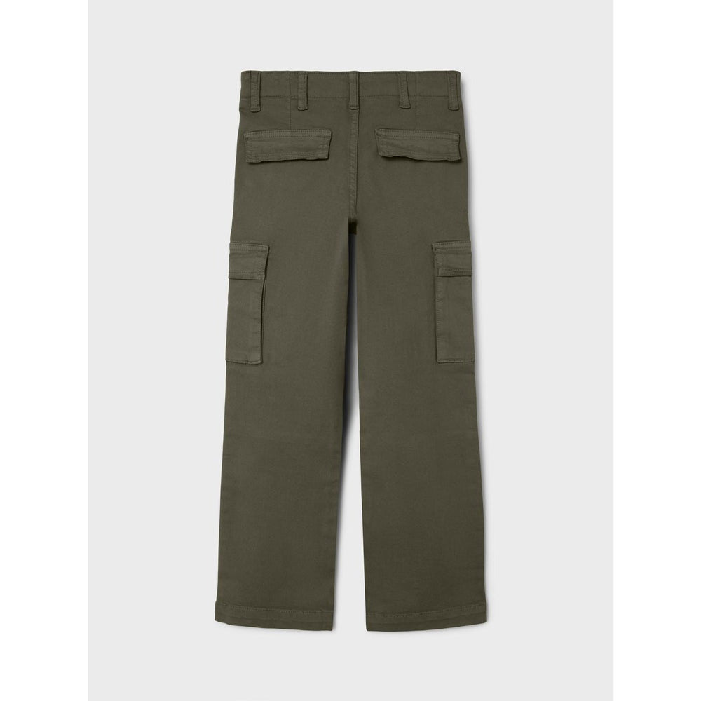 Køb Name It Olive Night Ryan Twill Cargo Bukser Noos