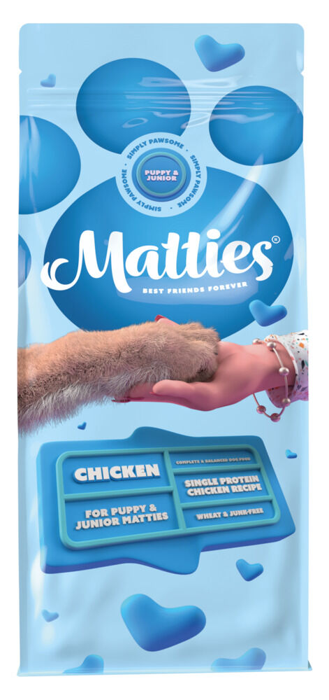 Matties Puppy & Junior - Hondenvoer - 12 Kilogram - kip