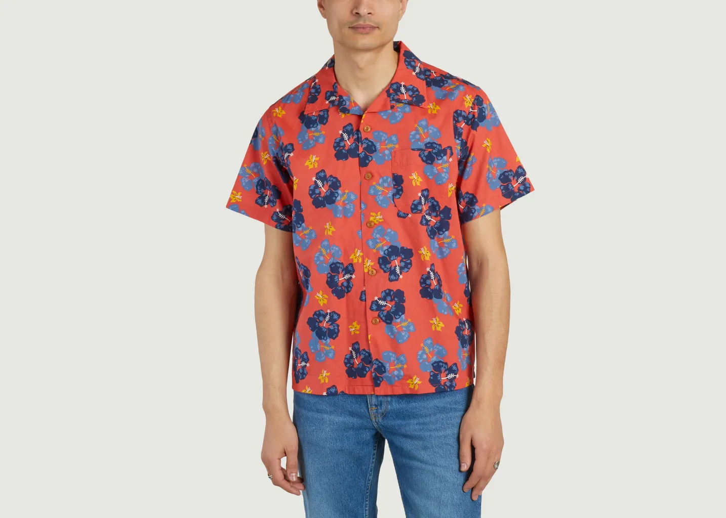 Chemise Arthur Flower Hawaï Nudie Jeans