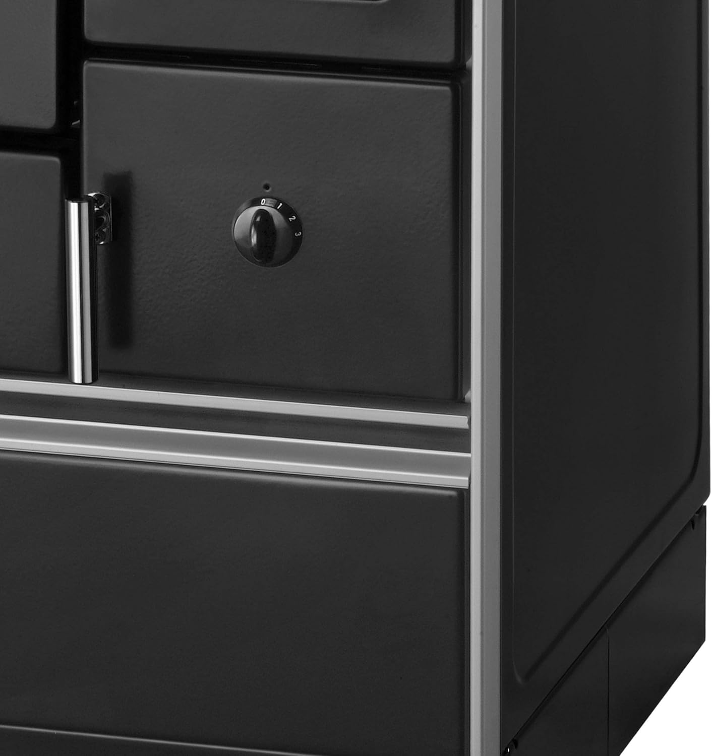 G001766185 Wamsler K 176 F/A 70 Style Küchenofen Schwarz, Stahlkochfläche, Backfach links/A