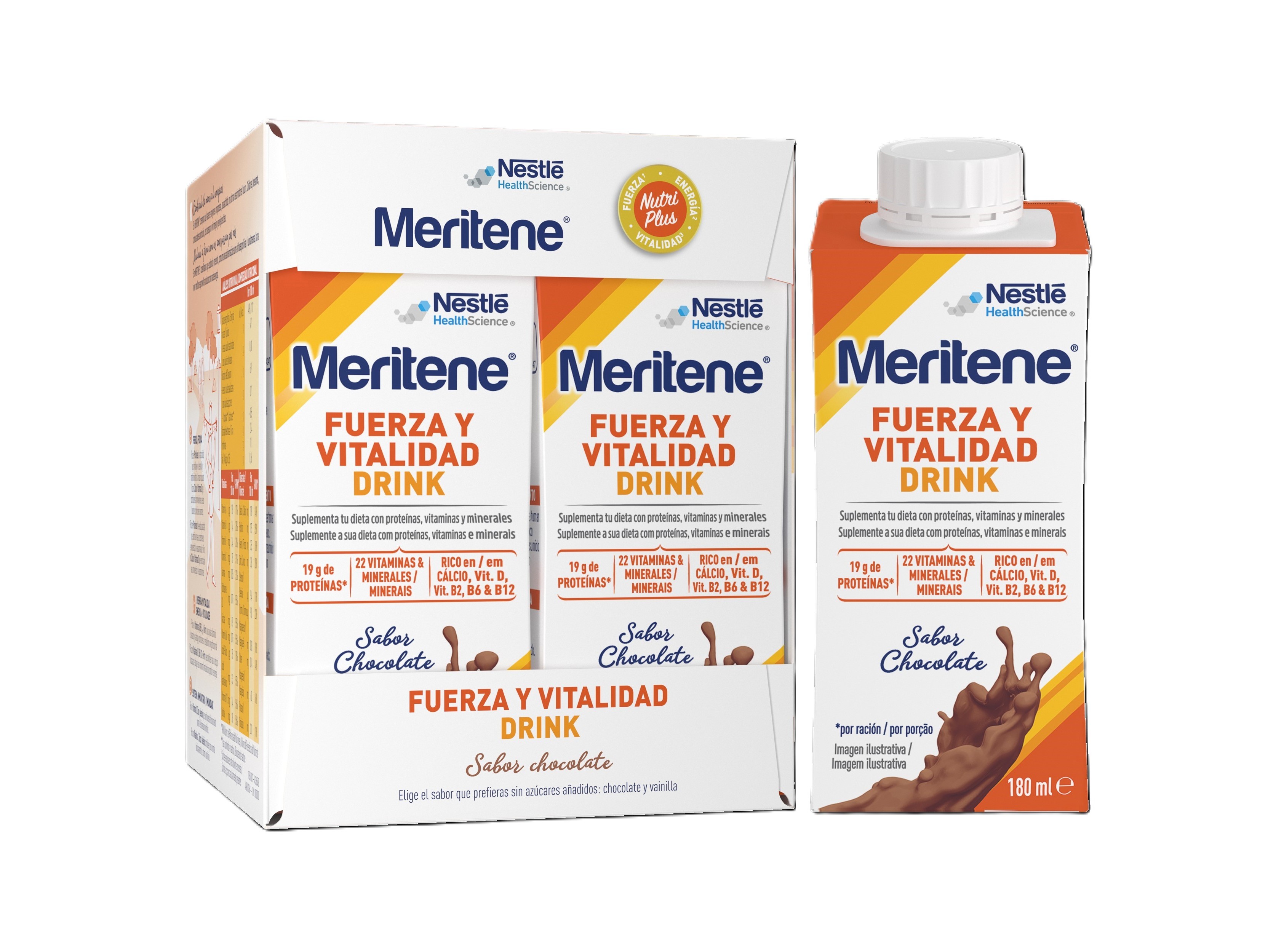 SUPLEMENTO MERITENE CHOCOLATE RTD 4X180ML